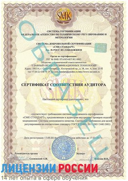 Образец сертификата соответствия аудитора Терней Сертификат ISO 13485